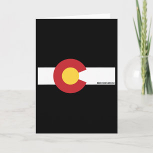 Breckenridge Colorado X Co Flag Kaart