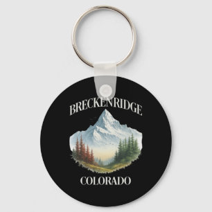 Breckenridge Sneeuw Bergen Skilopen Wandelen Color Sleutelhanger