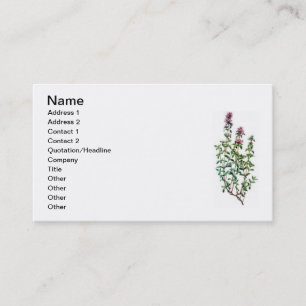 breckland thyme visitekaartje