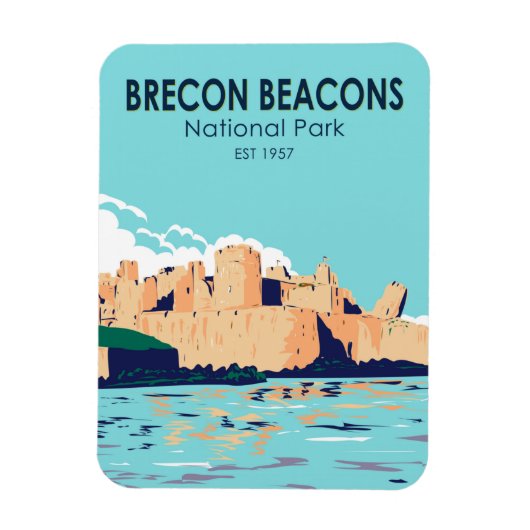 Brecon Beacons National Park Caerphilly Castle Magneet (Verticaal)