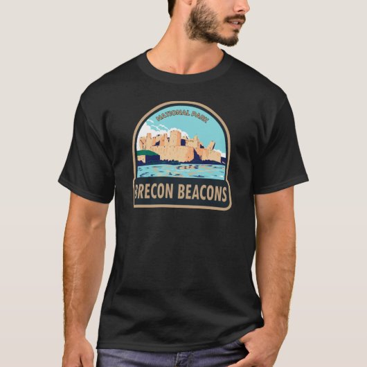 Brecon Beacons National Park Caerphilly Castle T-shirt (Voorkant)