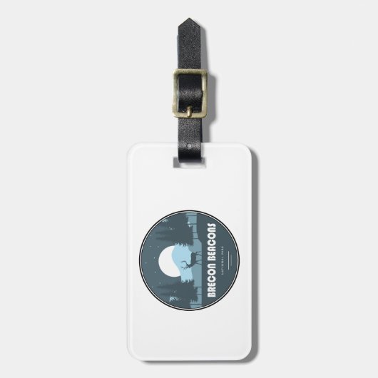 Brecon Beacons National Park Herten Bagagelabel (Voorkant verticaal)