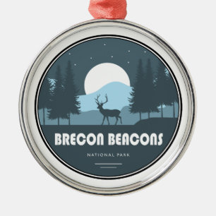 Brecon Beacons National Park Herten Metalen Ornament