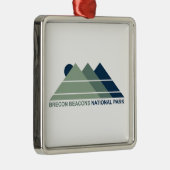 Brecon Beacons National Park Mountain Sun Metalen Ornament (Rechts)