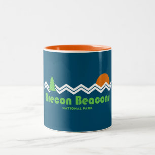 Brecon Beacons National Park Retro Tweekleurige Koffiemok