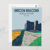 Brecon Beacons National Park Wales  Briefkaart (Voorkant / Achterkant)