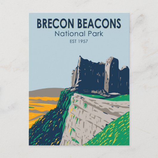 Brecon Beacons National Park Wales  Briefkaart (Voorkant)