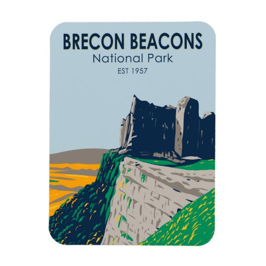 Brecon Beacons National Park Wales  Magneet (Verticaal)