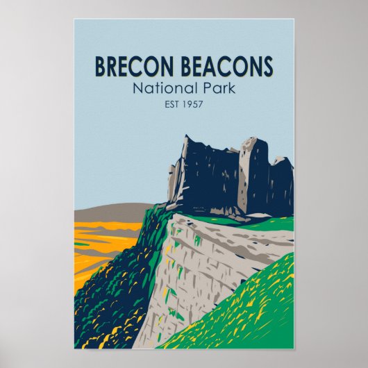Brecon Beacons National Park Wales  Poster (Voorkant)