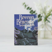 Brecon Beacons  treinreisposter Briefkaart (Staand voorkant)