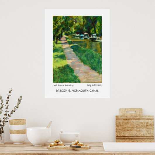 Brecon & Monmouth Canal Print/Poster. Poster (Keuken)