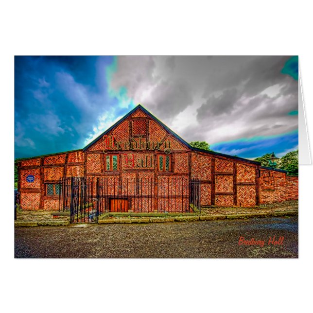 Bredbury Hall, Stockport blanco notelet / kaart (Voorkant Horizontaal)