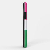 Brede Chic Watermeloen Roze Groen Witte Strepen Case-Mate iPhone Case (Achterkant/rechts)