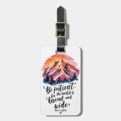 Brede horizon - Chic Modern Vibrant Bagagelabel (Voorkant verticaal)