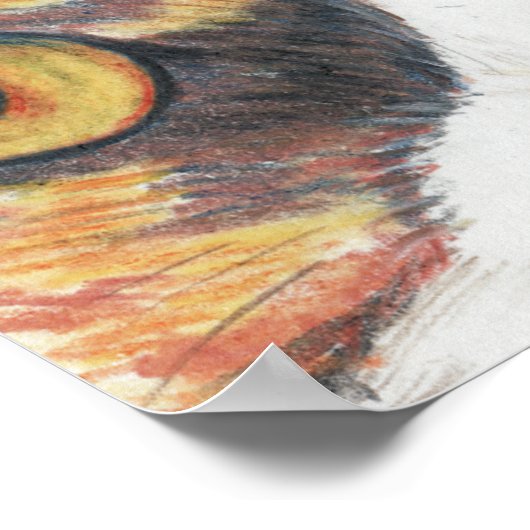 Brede ogen poster (Hoek)