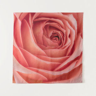 brede open oranje roze roze bloesem binnenhart mac wandkleed