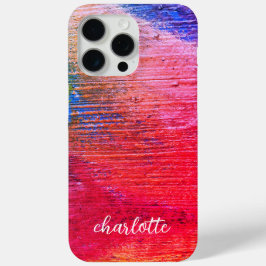 Brede slag met Monogramnaam iPhone 15 Pro Max Hoesje