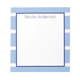Brede streep Lichtblauw Notitieblok