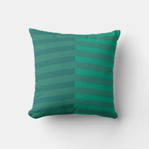 Brede strepen in blauw patroonpatroon kussen