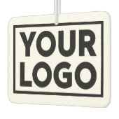 Brede zakelijke Logo en aangepaste tekst Luchtverfrisser (Links)