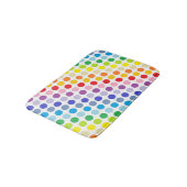 Breder spectrum Rainbow Polka Dots Badmat (Gekanteld)