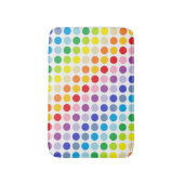 Breder spectrum Rainbow Polka Dots Badmat (Voorkant Verticaal)