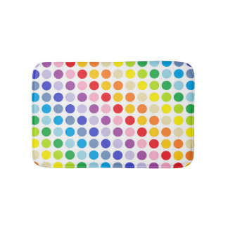 Breder spectrum Rainbow Polka Dots Badmat