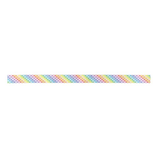 Breder spectrum Rainbow Polka Dots Lint (Voorkant)