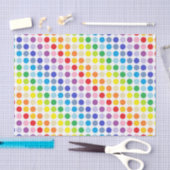 Breder spectrum Rainbow Polka Dots Tissuepapier (Craft)