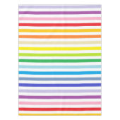 Breder spectrum regenboog en witte strepen tafelkleed (Voorkant)