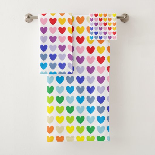 Breder spectrum regenboogharten bad handdoek (Insitu)