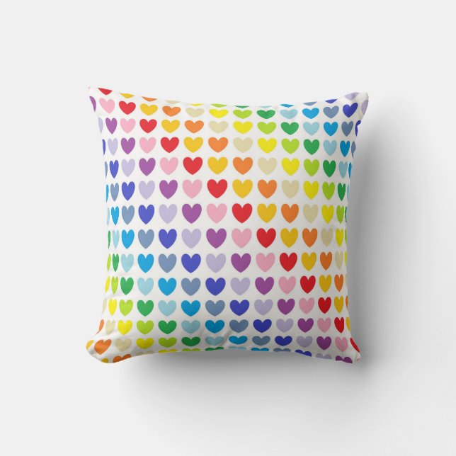 Breder spectrum regenboogharten kussen (Voorkant)