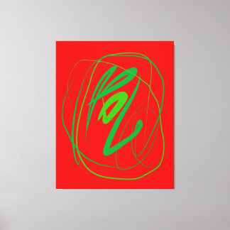 Breed gebaar stretched canvas Print