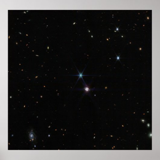 Breed gebied van Planet Neptune in James Webb Poster (Voorkant)