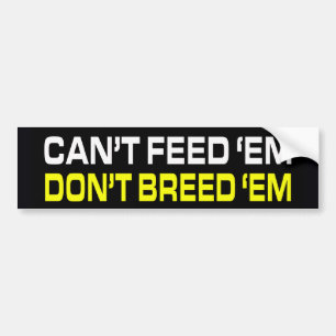 Breed geen Em Bumpersticker