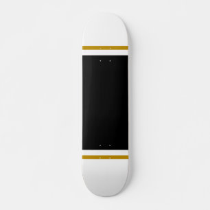 Breed gestroomlijnd zwart centrum Stripe Golden Br Skateboard