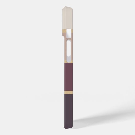 Breedband Modern Monogram Naam Case-Mate iPhone Case (Achterkant / Links)