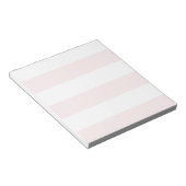 Breedbandjes - wit en Bleek roze Notitieblok (Schuin)