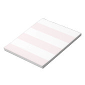 Breedbandjes - wit en Bleek roze Notitieblok (Gedraaid)