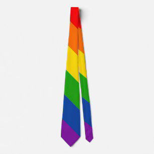 Breedbandregenboog LGBTQ+ Pride Flag, Gay Pride Stropdas
