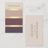 Breedbandtapes met modern Classy Gold Visitekaartje (Voorkant / Achterkant)