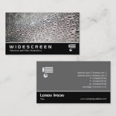 Breedbeeld 0487 - Waterdruppeltjes op glas 02 Visitekaartje (Voorkant / Achterkant)