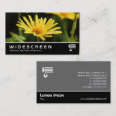 Breedbeeld 0495 - Gele maaltijd Visitekaartje (Voorkant / Achterkant)