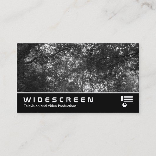 Breedbeeld 09 omhoog in de bomen visitekaartje (Voorkant)