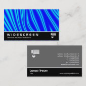 Breedbeeld 147 - Wavy Blue Visitekaartje (Voorkant / Achterkant)