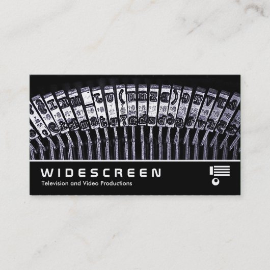 Breedbeeld 217 - schrijfmachine visitekaartje (Voorkant)