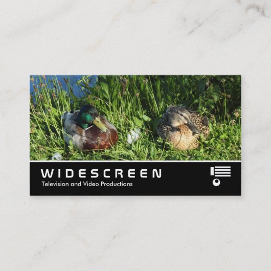 Breedbeeld 407 - Mr en Mrs Mallard Visitekaartje (Voorkant)