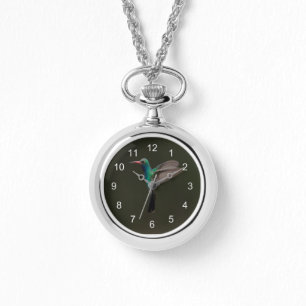 Breedbevochtigde vogel tijdens de vlucht horloge