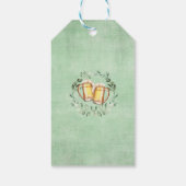 Breedels voor ik de "Beer & Cheers Engagement Part Cadeaulabel (Achterkant)