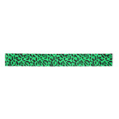 Breedgroene leopard-afdruklint lint (Voorkant)